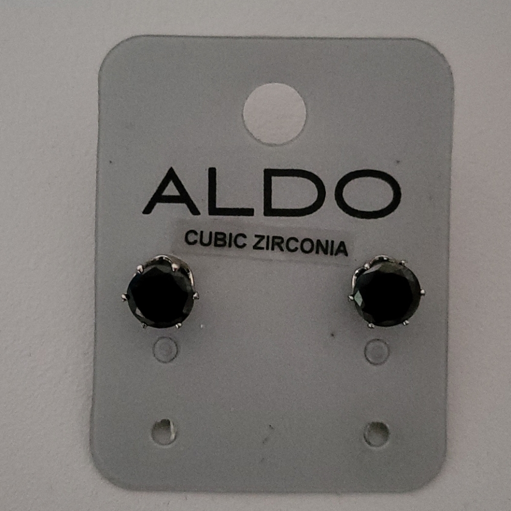 Black Stud Earrings